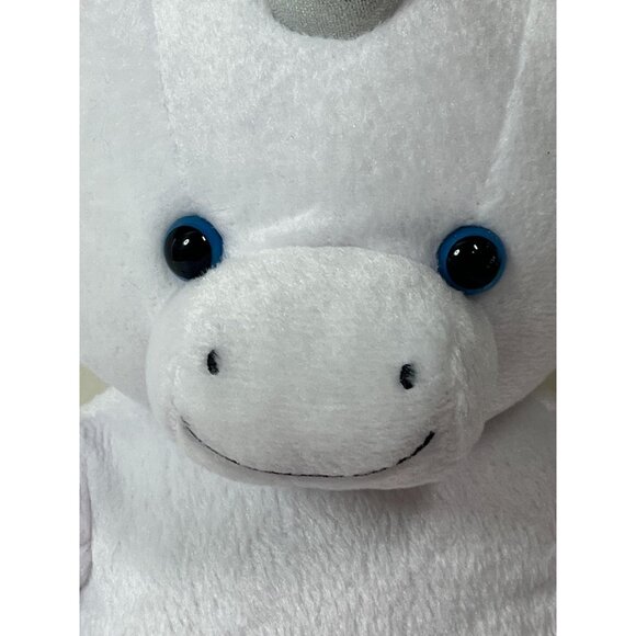 Build-A-Bear Unicorn Plush White with Rainbow Mane & Tail 16” - Picture 5 of 14